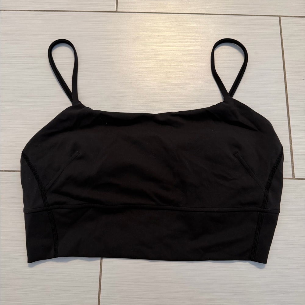 Lululemon Black Cropped Cami Top